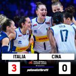 BRASILE AMARO MA DOLCE CINA PER LE NOSTRE AZZURRE DEL VOLLEY