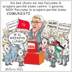 LUNEDI’ PREGO (che cada il governo), MARTEDI’ PREDICO, MERCOLEDI’ BESTEMMIO, GIOVEDI’ MINACCIO, VENERDI’ SCIOPERO