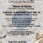 “60 anni senza l’usignolo”: NELLA BASILICA DI SANTA CROCE A LECCE CONCERTO IN ONORE DI TITO SCHIPA MARTEDI’ 16
