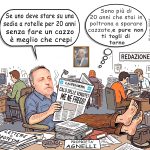 SU MASSIMO GIANNINI LA RETE SI SCATENA: MEGLIO NON AVERE LE GAMBE CHE NON AVERE IL CERVELLO – La Vignetta di Melcore