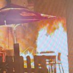 PARABITA, INCENDIO CONTRO RISTORANTE