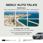 FRANCESCO MALDARIZZI, PRESIDENTE DI MALDARIZZI AUTOMOTIVE, A “Geely Auto Talks”, CONFRONTO TRA IMPRESE, ISTITUZIONI E NUOVE GENERAZIONI, A BARI LUNEDI’ 26 OTTOBRE